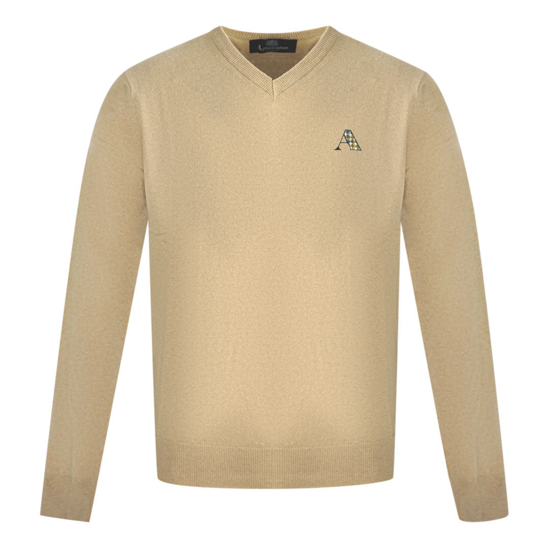 Aquascutum Mens Sweater 2036 900201 Beige