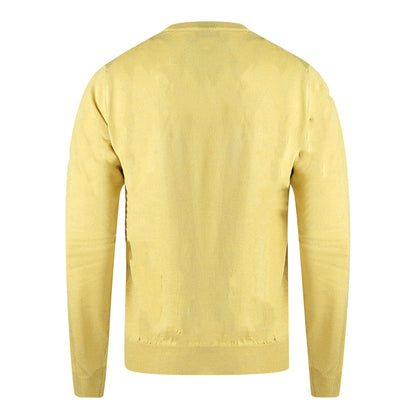 Aquascutum Check A Logo Yellow Jumper - Nova Clothing