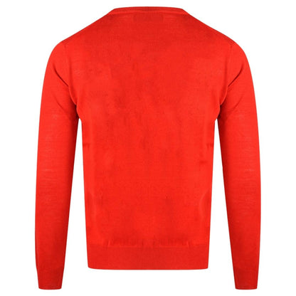 Aquascutum Check A Logo Red Jumper - Nova Clothing