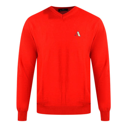 Aquascutum Mens Sweater 2028 8A801201 Red