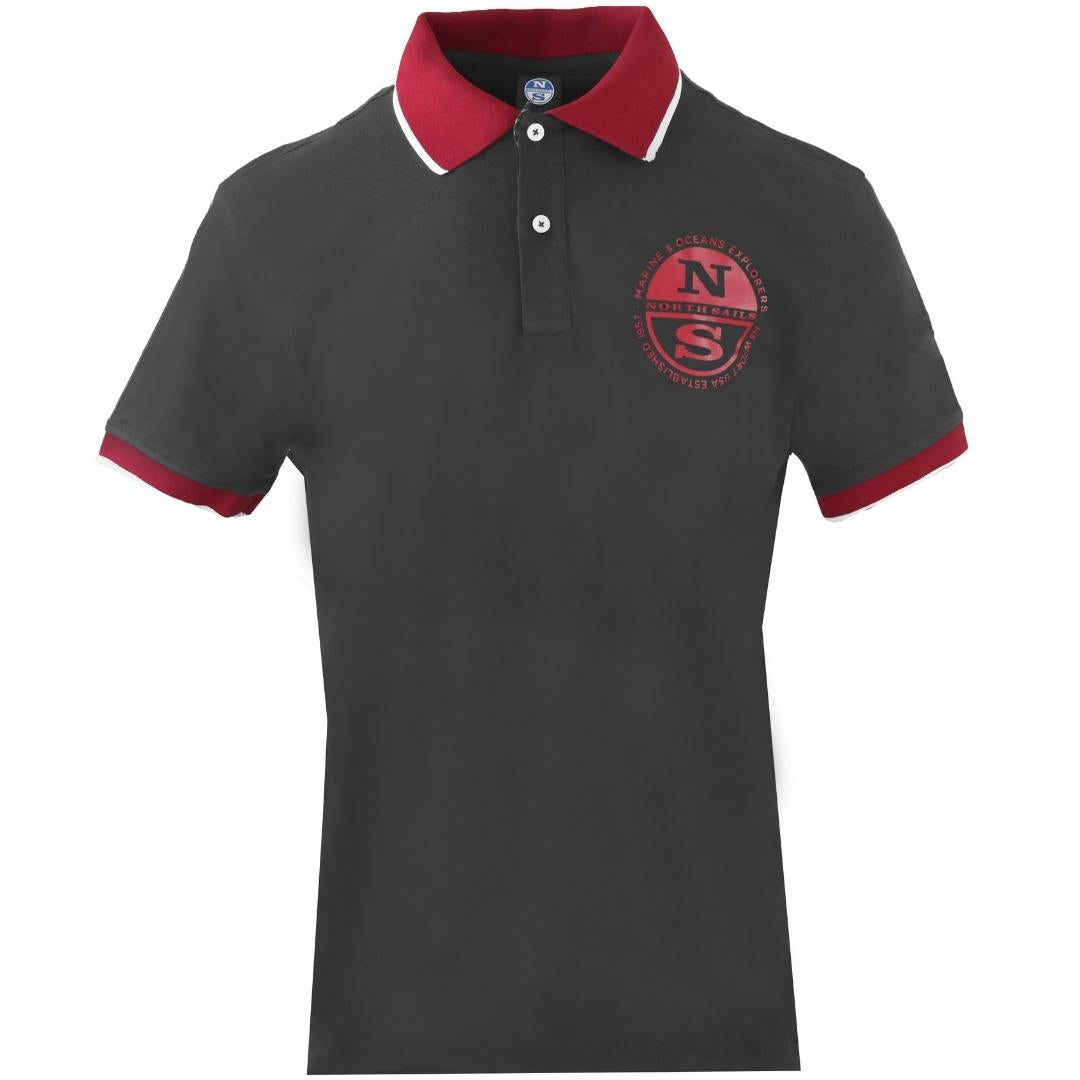 North Sails Mens 9023890999 Polo Shirt Black