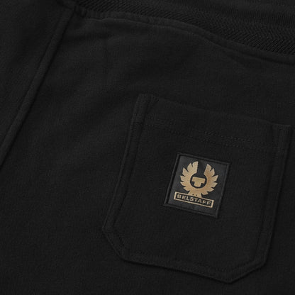 Belstaff Patch Logo Plain Black Sweatpants S