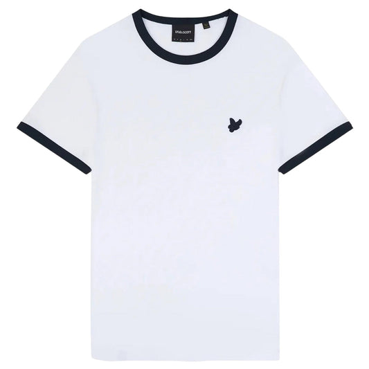 Lyle & Scott Tonal Ringer White T-Shirt