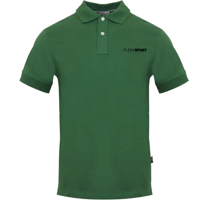 Plein Sport Equipment Logo Green Polo Shirt S