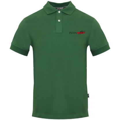 Plein Sport Clawed Sport Logo Green Polo Shirt S