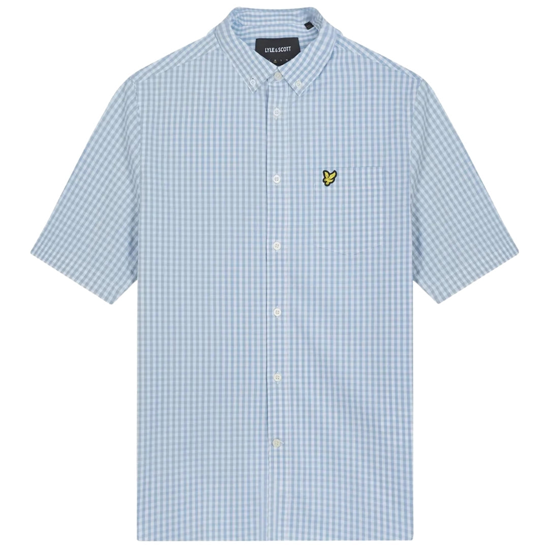 Lyle & Scott Mens Shirt SW2005V W490 Light Blue