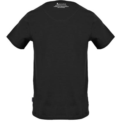 Aquascutum Large Shield Aldis Logo Black T-Shirt S