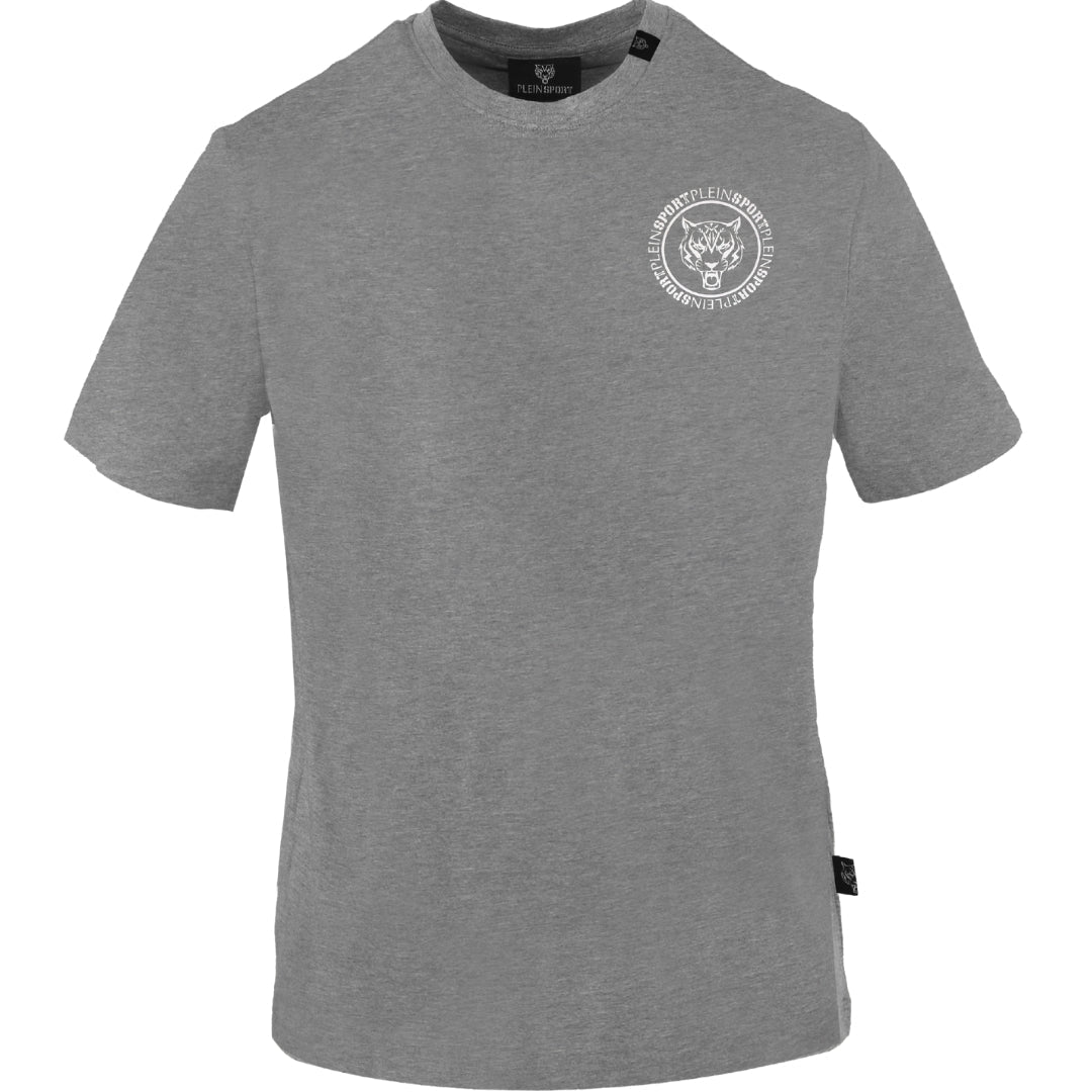 Plein Sport Small Circle Emblem Logo Grey T-Shirt S