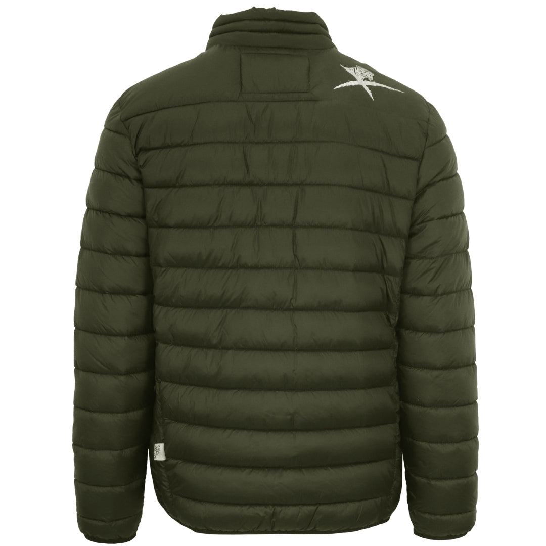 Plein Sport Patch Logo Thin Padded Green Jacket S