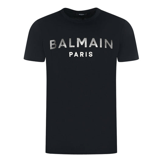 Balmain Mens T Shirt Ah1Ef000Bb29 Eac Black