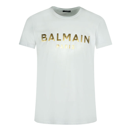 Balmain Mens T Shirt Ah1Ef000Bb29 Gad White