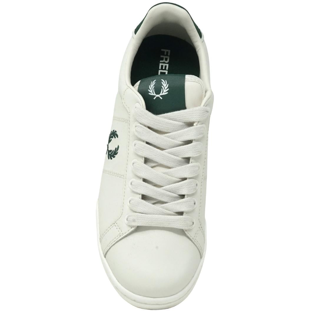 Fred Perry B6202 254 B722 White Leather Trainers