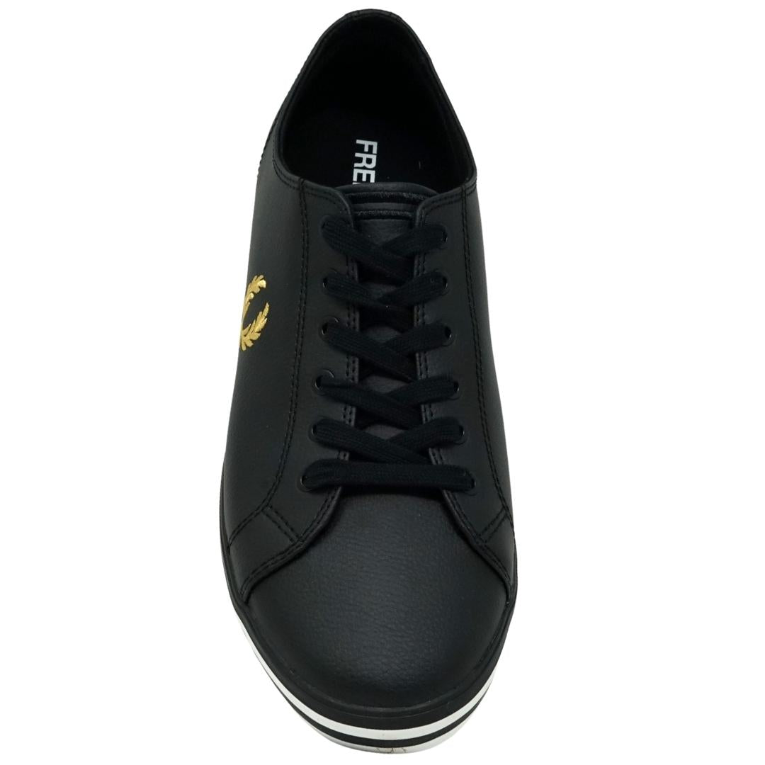 Fred Perry Kingston Leather B7163 102 Black Trainers