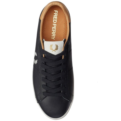 Fred Perry Spencer Vulc Leather B8350 102 Black Trainers