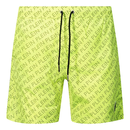 Philipp Plein Mens Cupp13M01 32 Swim Shorts Yellow