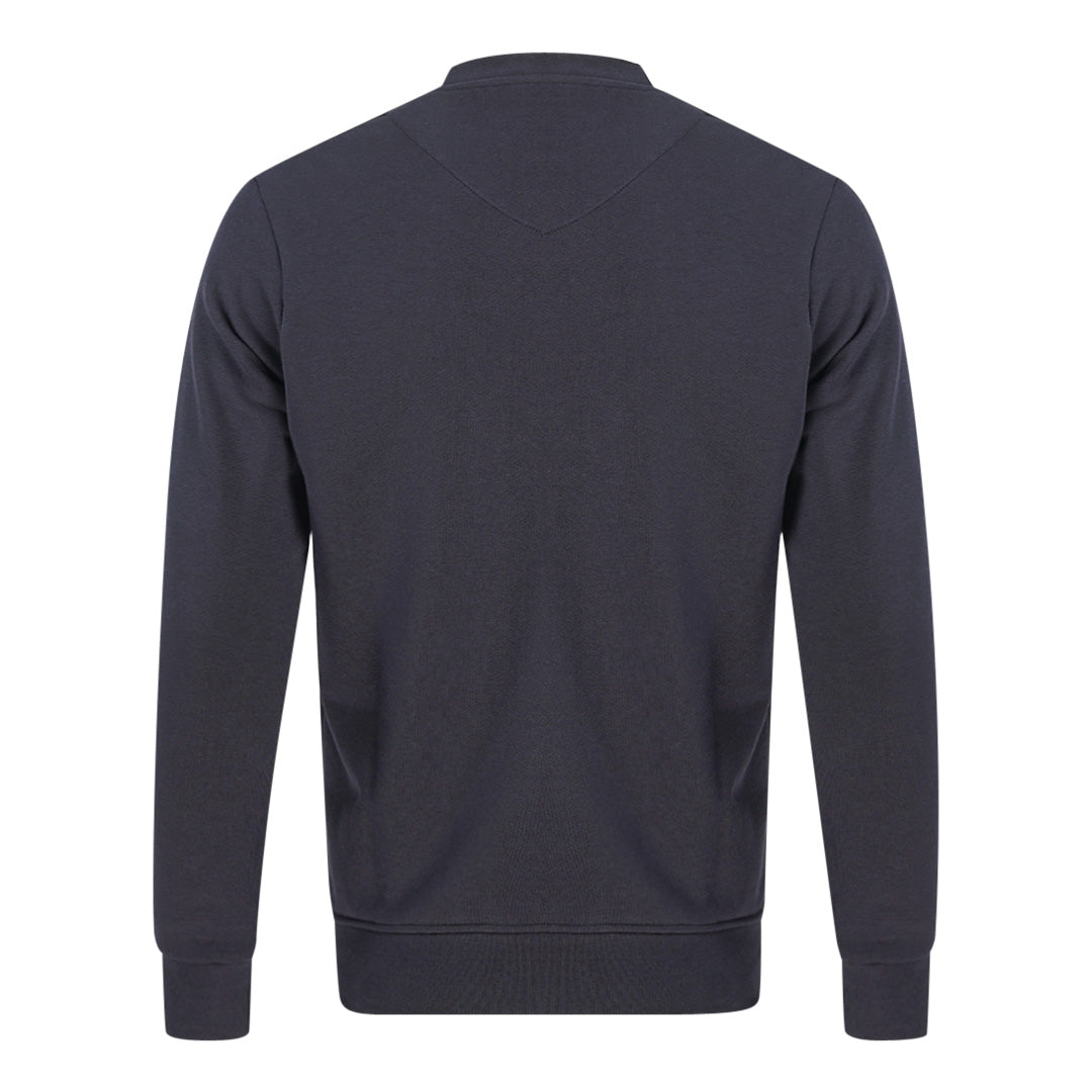 Aquascutum Pixel Aldis Logo Navy Sweatshirt - Nova Clothing