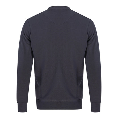 Aquascutum Pixel Aldis Logo Navy Sweatshirt - Nova Clothing