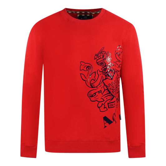 Aquascutum Mens Sweater Fgia27 52 Red