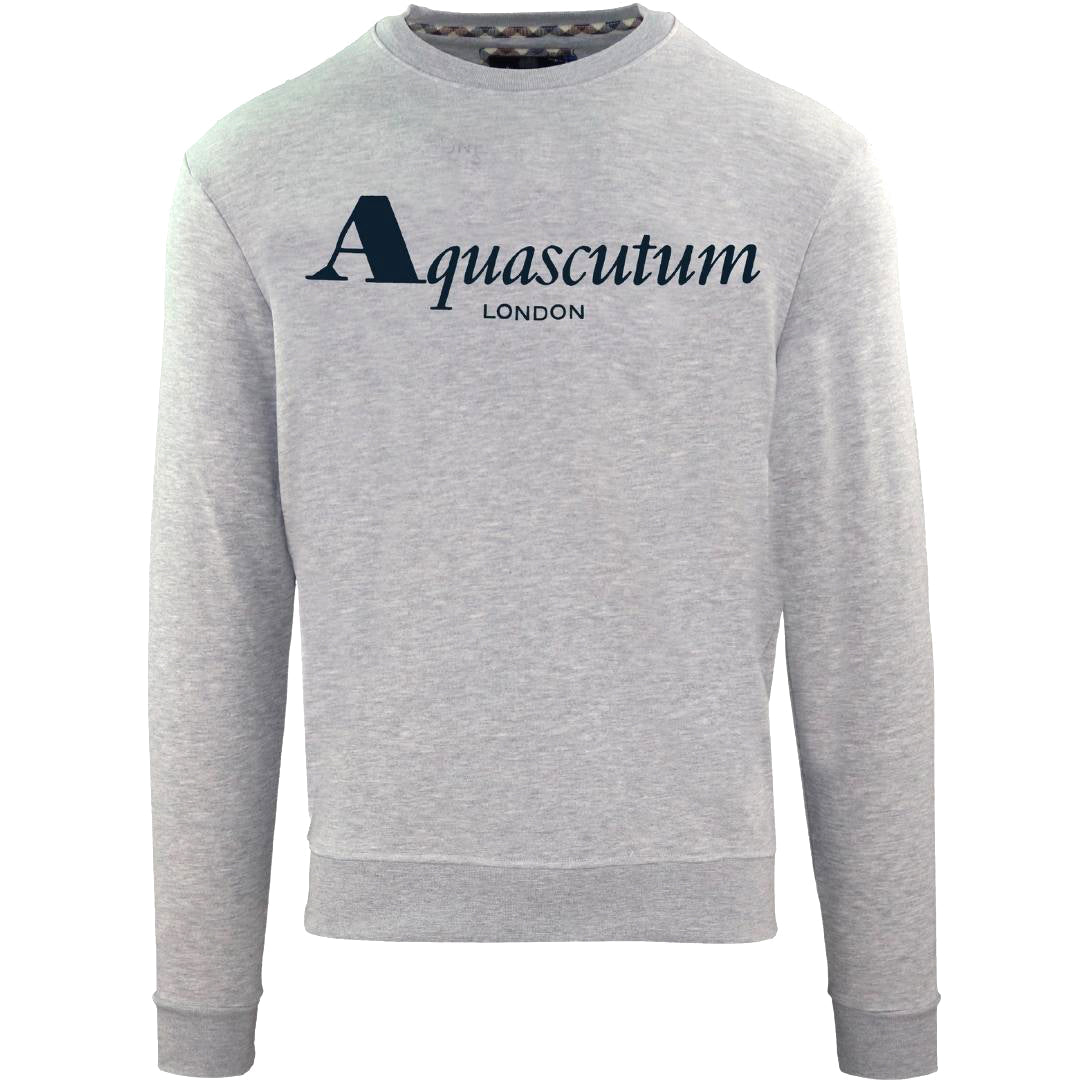 Aquascutum Mens Fgia31 94 Sweater Grey