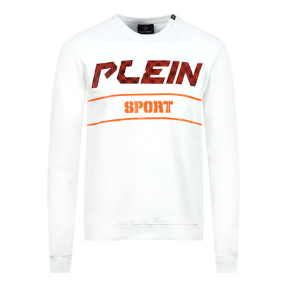 Philipp Plein Sport Mens Fips211 01 Sweatshirt White