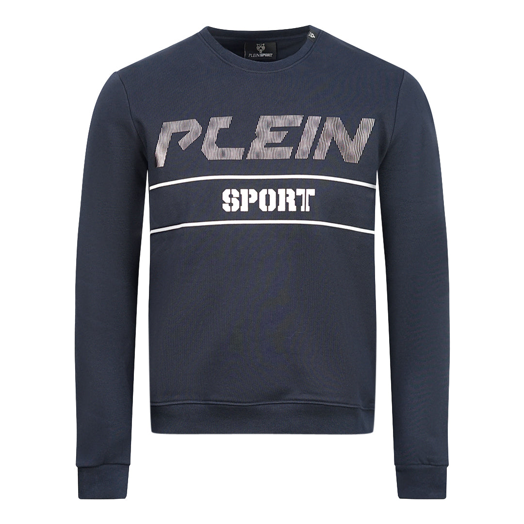 Philipp Plein Sport Mens Sweatshirt Fips211 85 Navy Blue