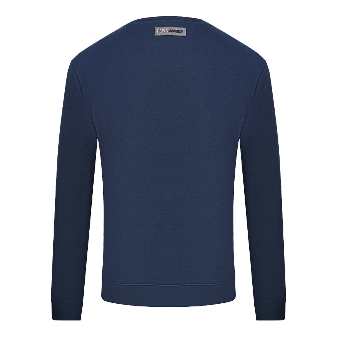 Philipp Plein Sport Mens Sweatshirt Fips211 85 Navy Blue