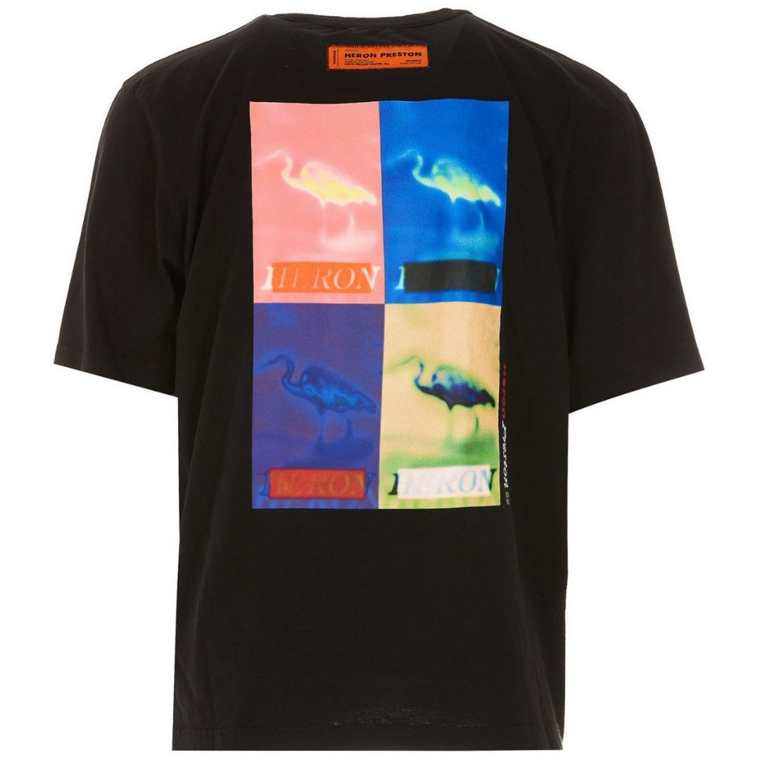 Heron Preston Mens Hmaa032F22Jer0101084 T Shirt Black