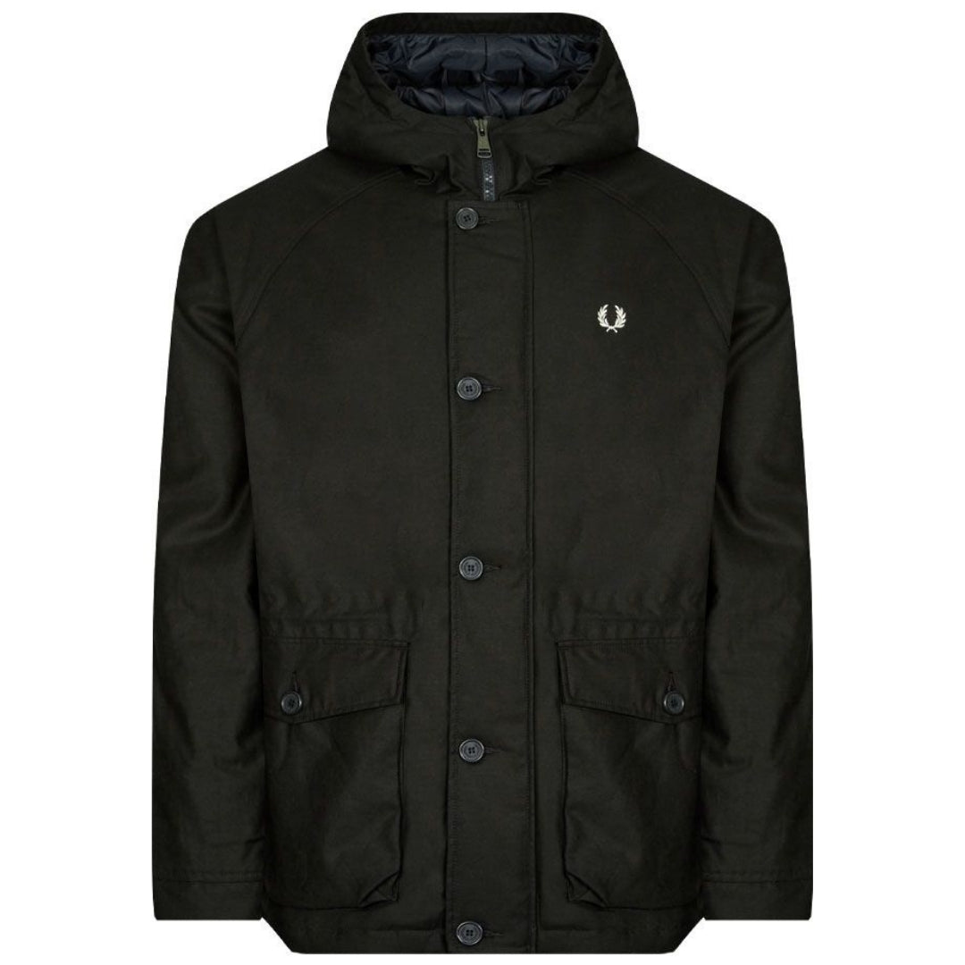 Fred Perry Mens J4586 Q20 Jacket Dark Green