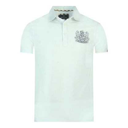 Aquascutum Mens Qmp026 01 Polo Shirt White