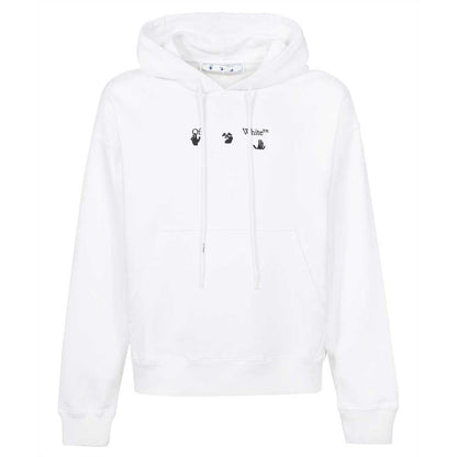 Off White Mens Hoodie Ombb085F21Fle0170110 White - Style Centre Wholesale