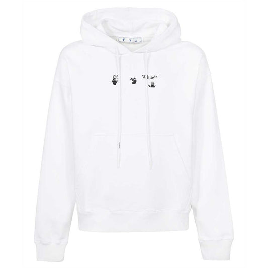 Off White Mens Hoodie Ombb085F21Fle0170110 White - Style Centre Wholesale