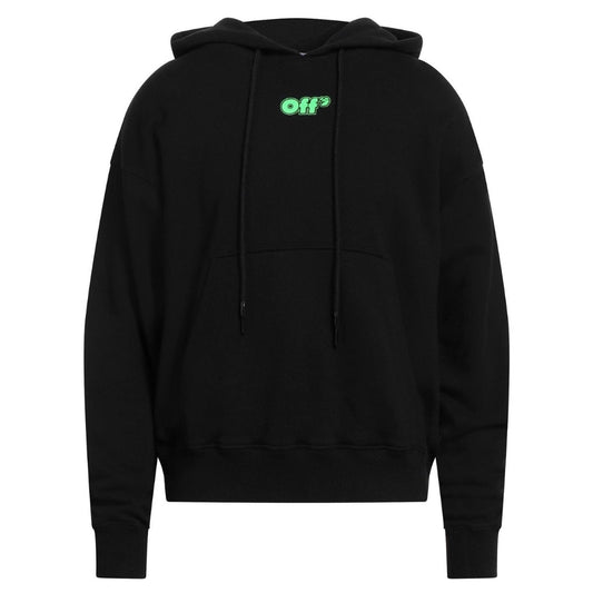 Off White Mens Ombb085S22Fle0051070 Hoodie Black