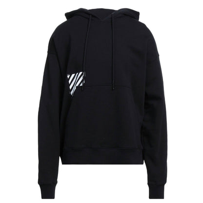 Off White Mens Ombb085S22Fle0131001 Hoodie Black