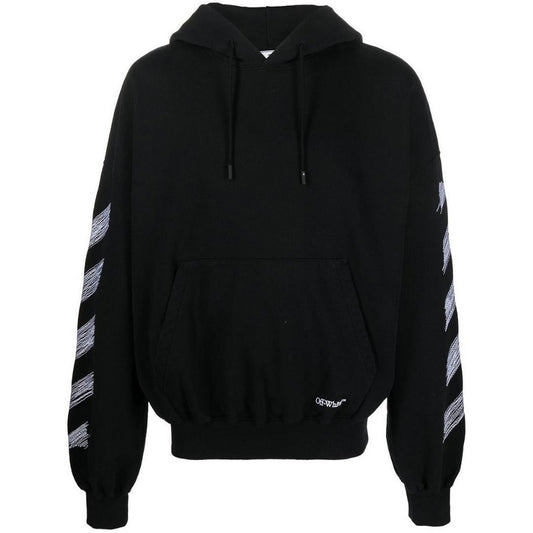 Off White Mens Ombb110S23Fle0051001 Hoodie Black - Style Centre Wholesale