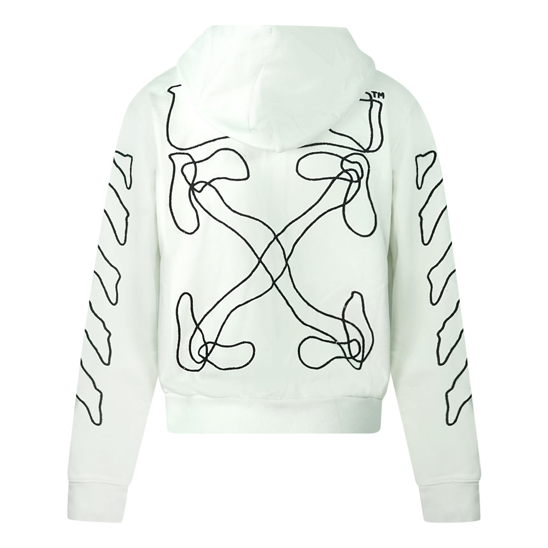 Off White Mens Ombe001F19E300110110 Hoodie White