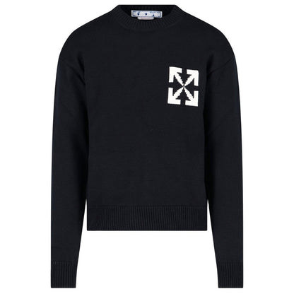 Off White Mens Omhe119C99Kni001 Jumper Black