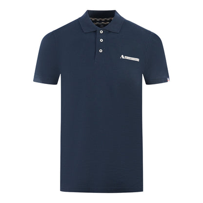 Aquascutum Mens P00123 85 Polo Shirt Navy