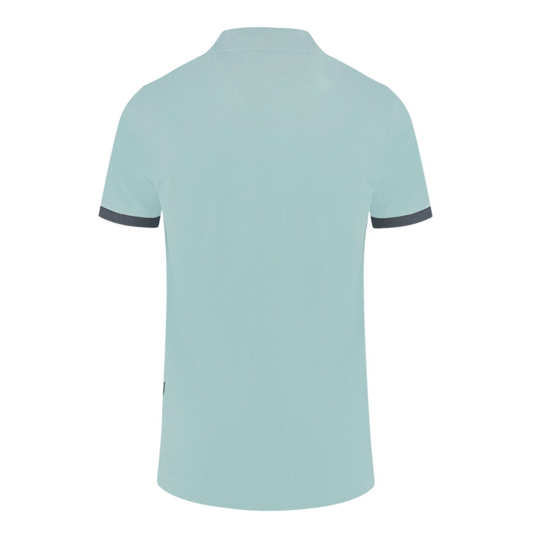 Aquascutum Mens P00223 78 Polo Shirt Light Blue