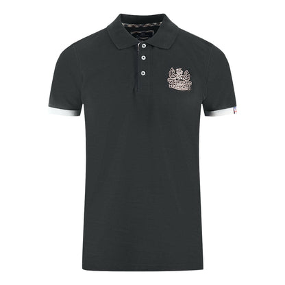 Aquascutum Mens P00223 99 Polo Shirt Black