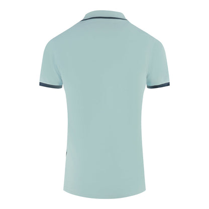 Aquascutum Mens P00323 78 Polo Shirt Light Blue