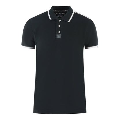 Aquascutum Mens P00323 99 Polo Shirt Black