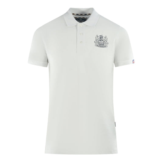 Aquascutum Mens P00423 01 Polo Shirt White