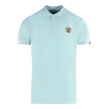 Aquascutum Mens P00623 78 Polo Shirt Light Blue