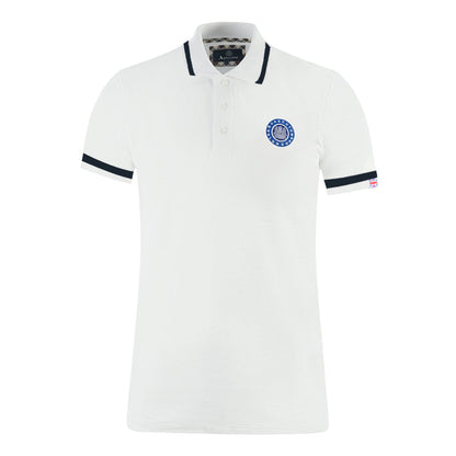 Aquascutum Mens P00923 01 Polo Shirt White