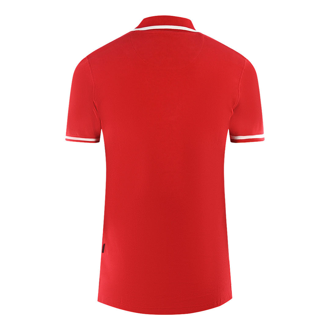 Aquascutum Mens P00923 52 Polo Shirt Red