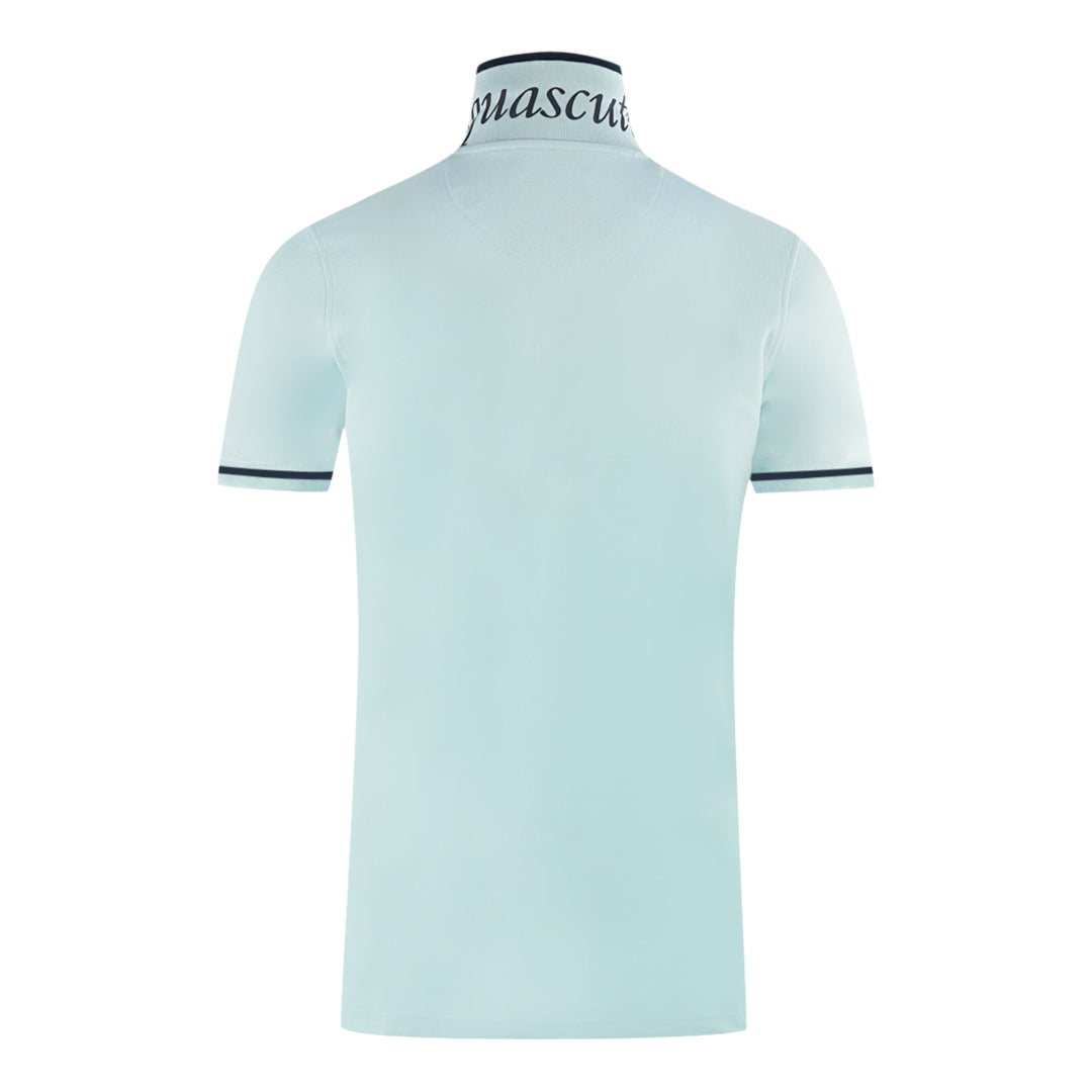 Aquascutum Mens P00923 78 Polo Shirt Light Blue