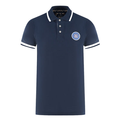 Aquascutum Mens P00923 85 Polo Shirt Navy