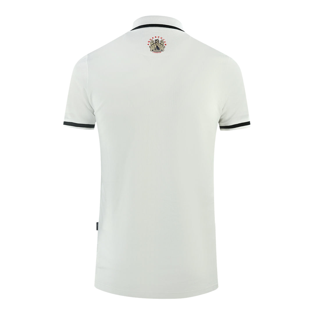 Aquascutum Mens P01223 01 Polo Shirt White