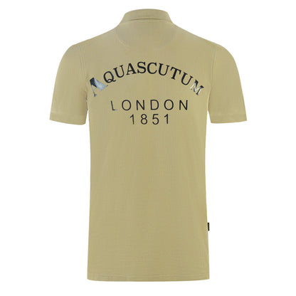 Aquascutum Mens P01323 12 Polo Shirt Beige