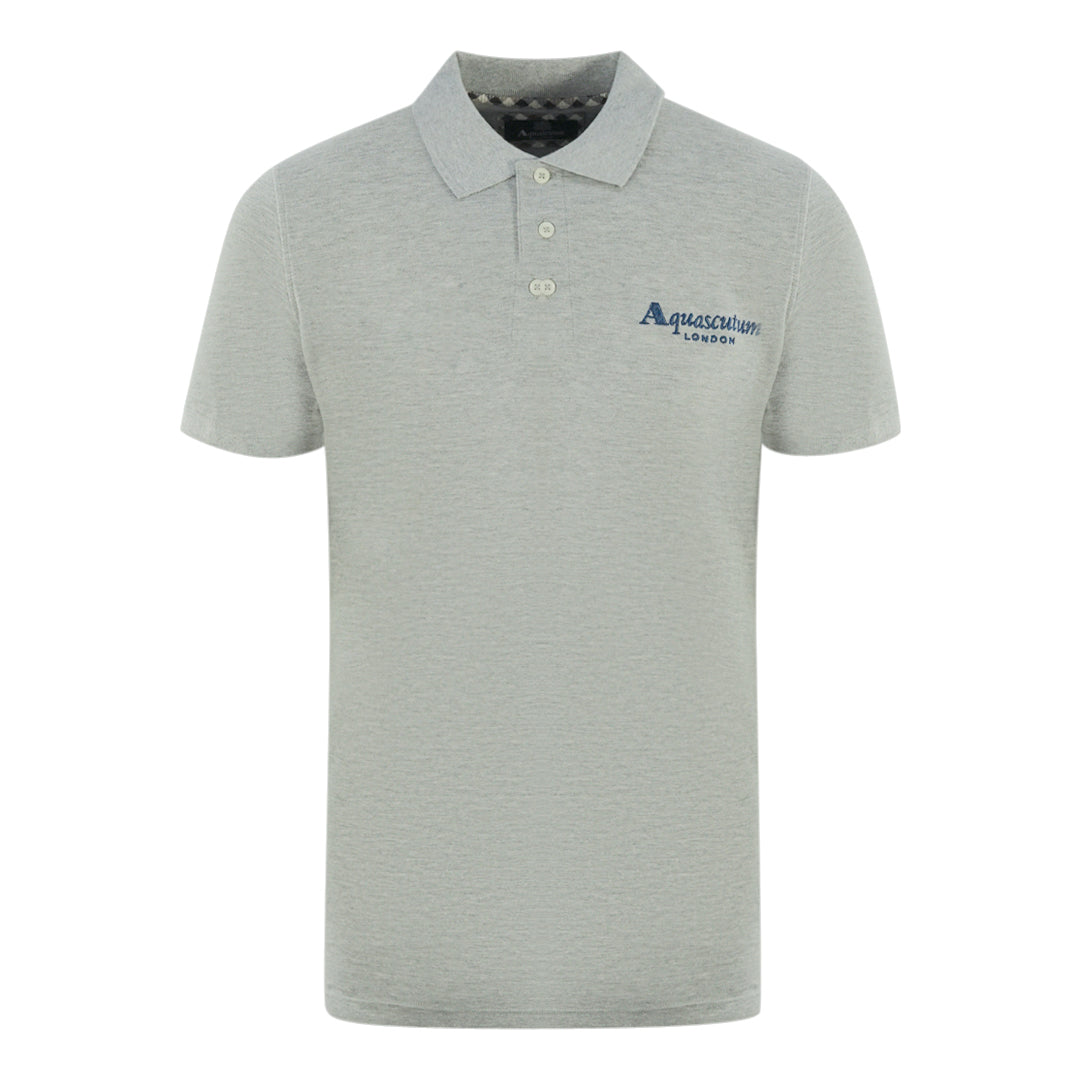 Aquascutum Mens P01423 94 Polo Shirt Grey